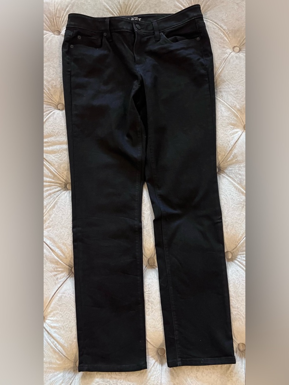 Ann Taylor LOFT Black Straight-Leg Jeans Size 10